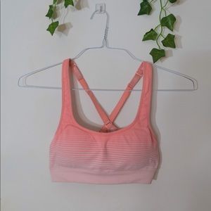 Small Neon pink orange F21 sports bra